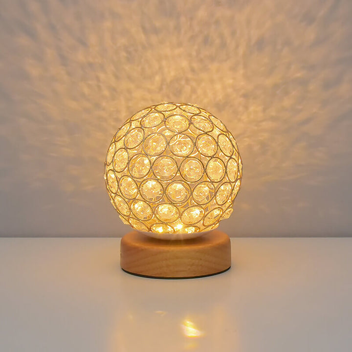 Moderne Minimalistisk Rund USB-genopladelig LED bordlampe