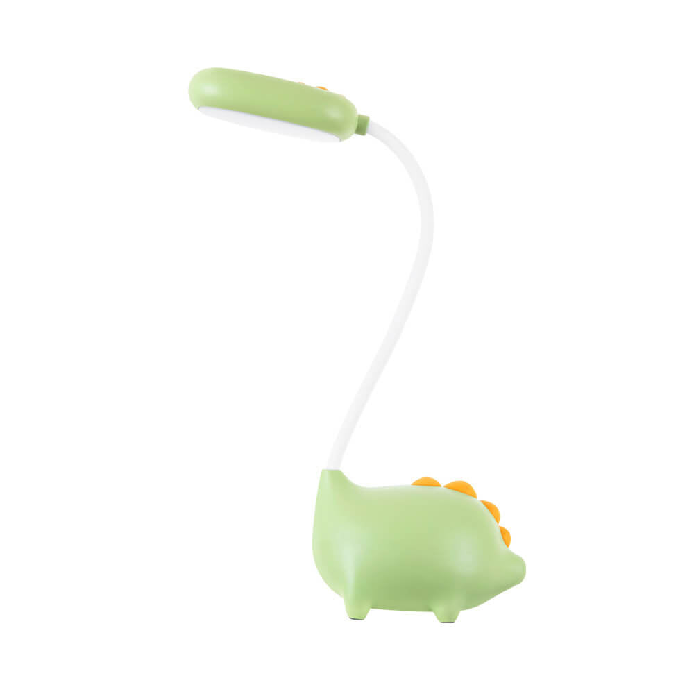 Genopladelig LED Skrivebordslampe med Cartoon Dinosaur Øjepleje