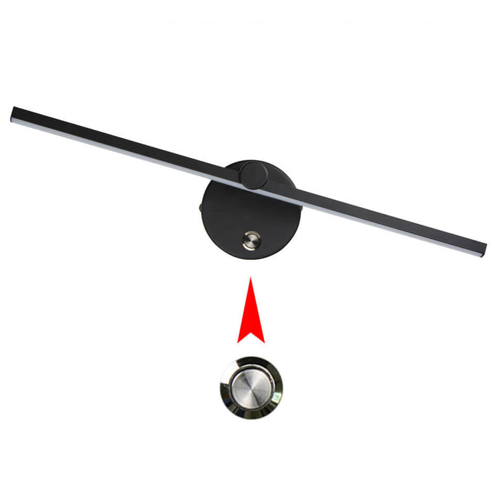 Nordisk Minimalistisk Aluminium Lang Bar Switch LED Spejl Væglampe
