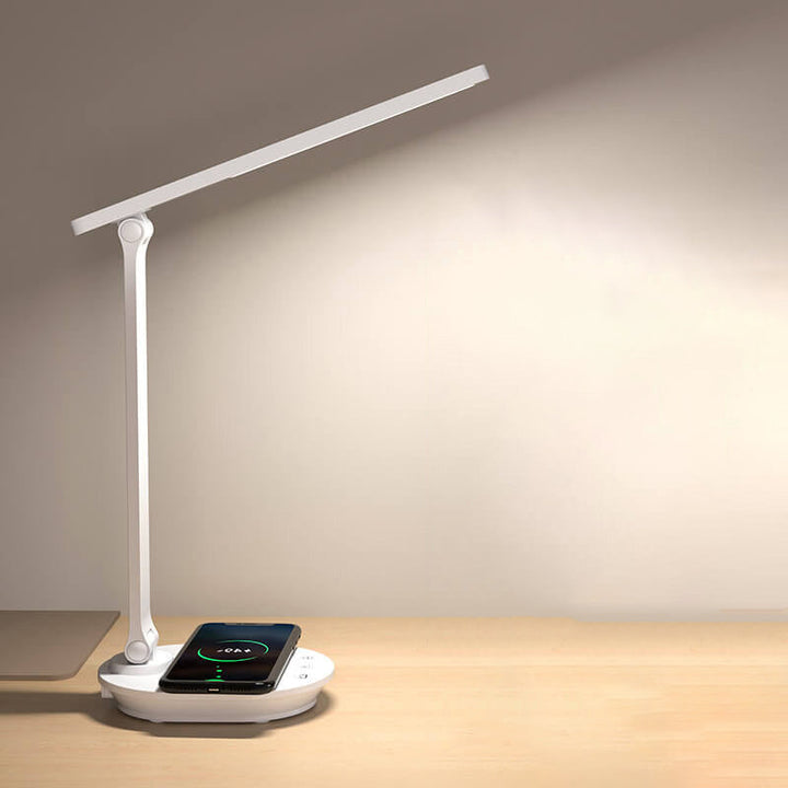 Moderne dobbelt foldbar øjenpleje trådløs genopladelig LED skrivebordslampe