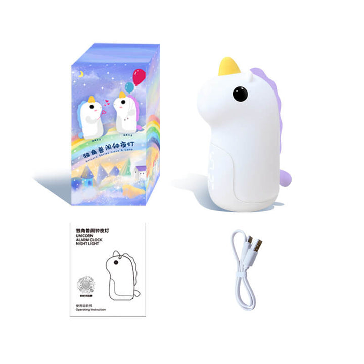 Unilora DreamLight Vækkeur | Enhjørning Design | Timer &amp; LED Nattelys | Børneværelse Dekor