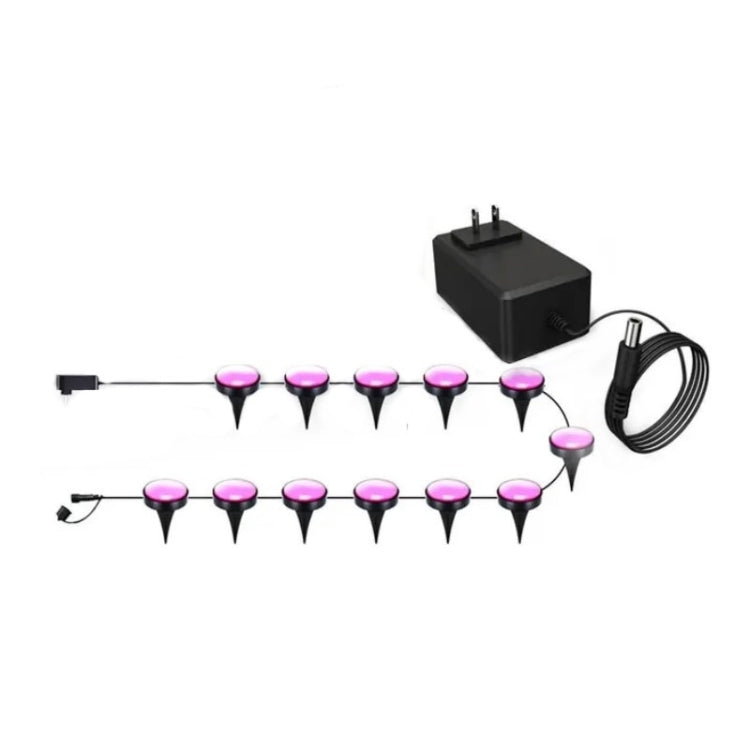 CP01 Udendørs WIFI Smart APP Kontrol Have Lys Musik Synkronisering Udendørs Gulvlys (US Stik)