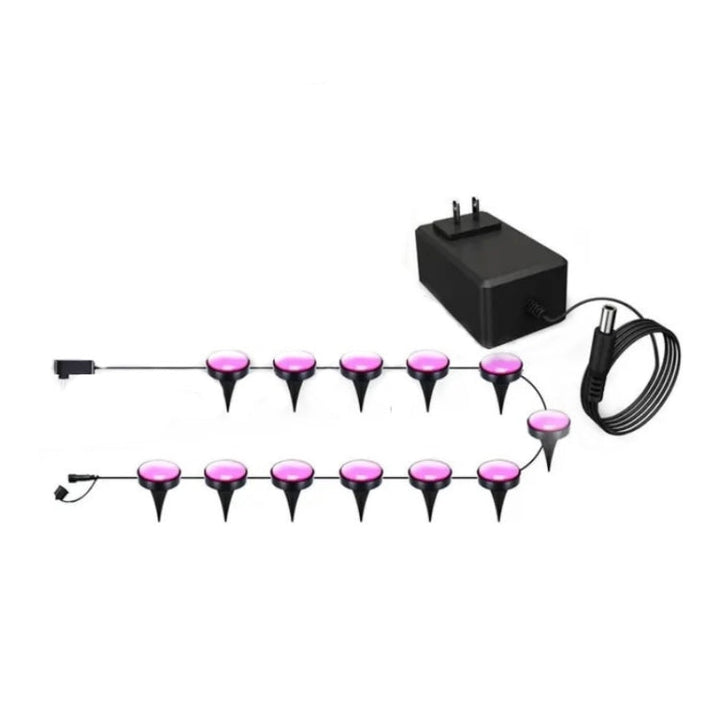 CP01 Udendørs WIFI Smart APP Kontrol Have Lys Musik Synkronisering Udendørs Gulvlys (US Stik)
