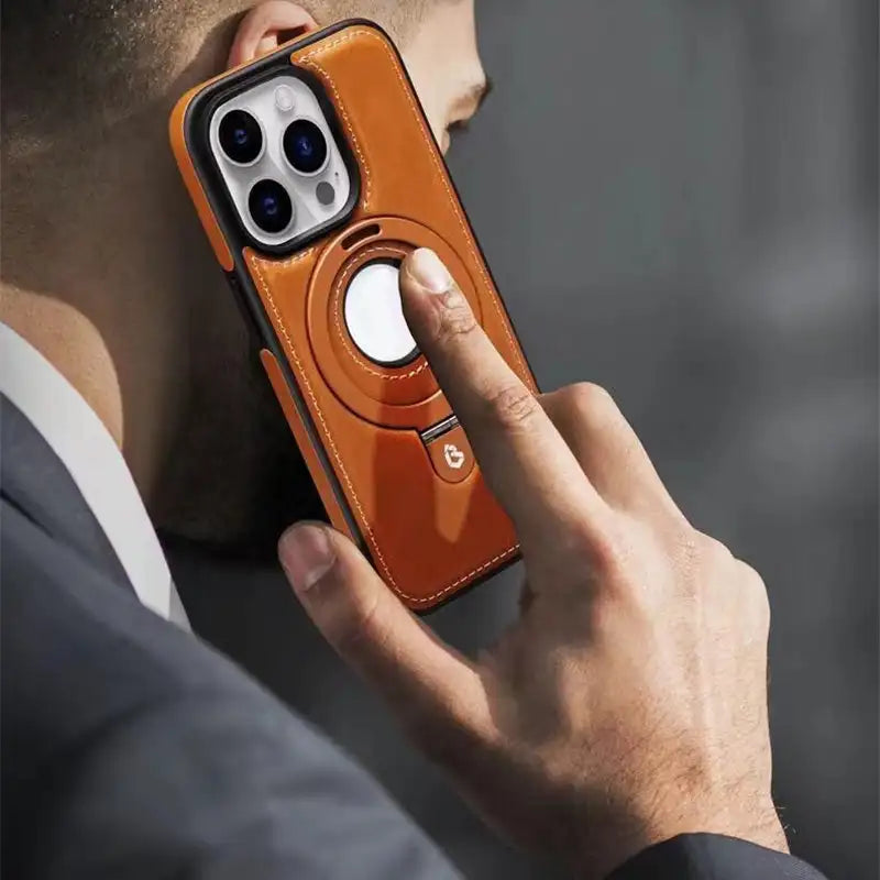 Magnetisk iPhone-cover med usynlig ringholder