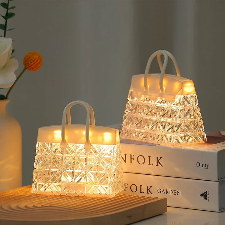 CrystalBag | Kreativ Akryl Nattelys i Håndtaskedesign