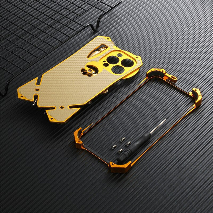 Mechanic Skull Cyberpunk Stil iPhone Cover