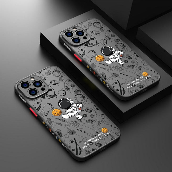 Space Road Relax Astronaut iPhone Cover
