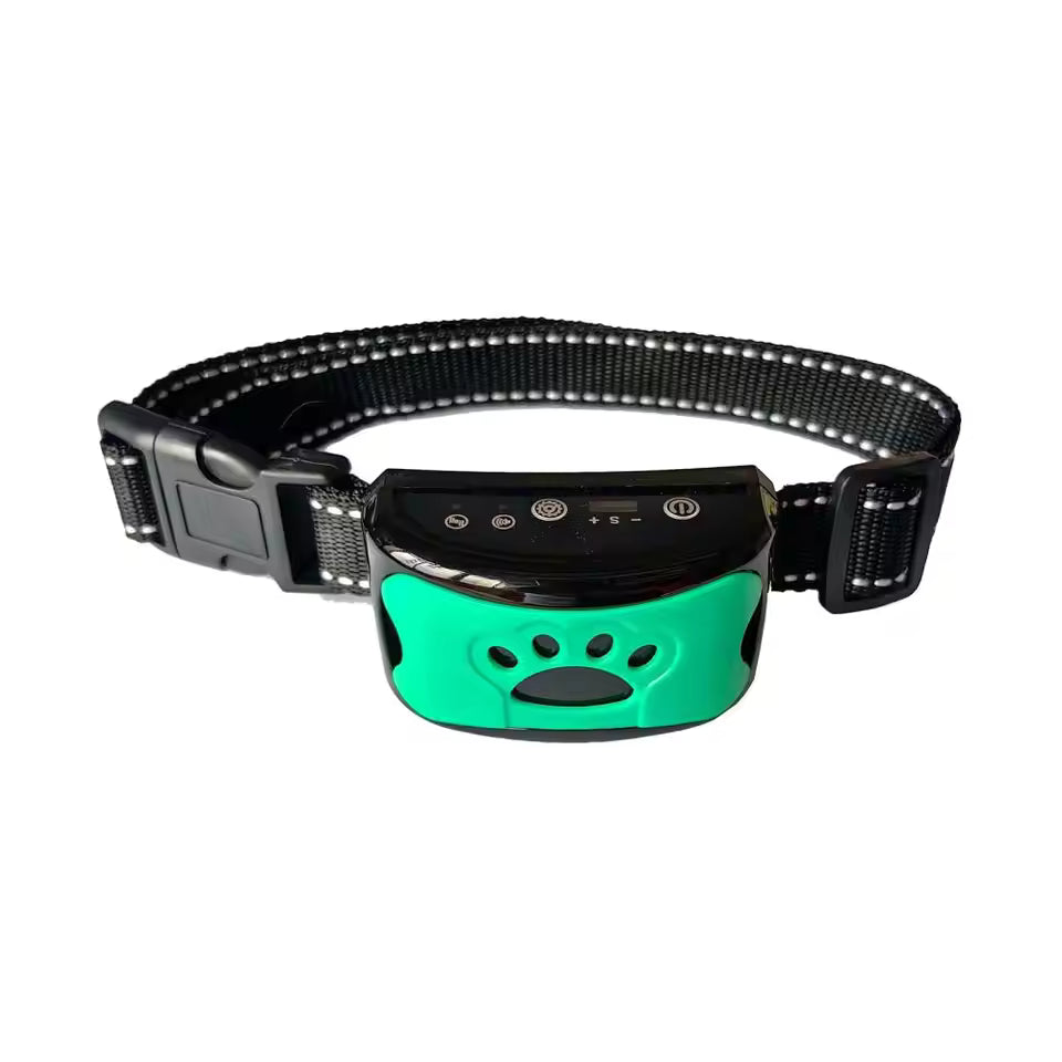 Vandtæt Anti Bell Halsbånd til Hunde med lyd og 7 vibrationsniveauer