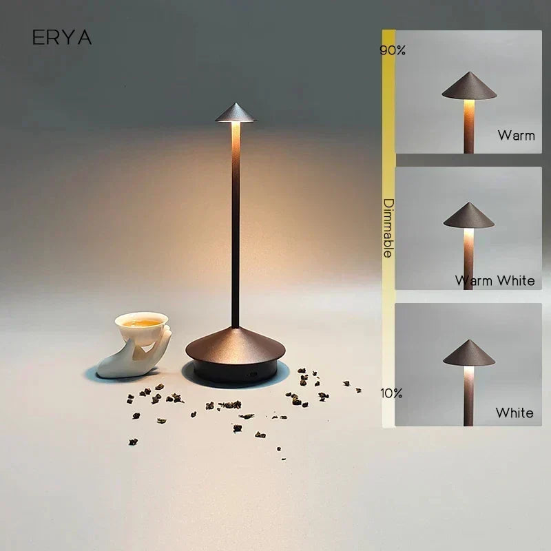 Genopladelig Bordlampe Kreativ Spisestue Touch Led Pina Pro Bordlampe Hotel Bar Kaffe Skrivebord Lampe Dekorativ Skrivebord Lampe