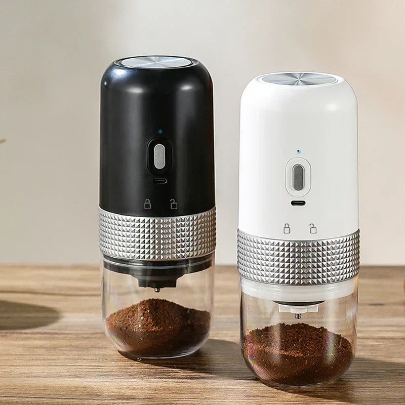 Elektrisk Kaffekværn Type C USB Opladning Professionel Keramisk Mahlkerne Kaffebønner Kværn Bærbar Kaffemaskine Tilbehør