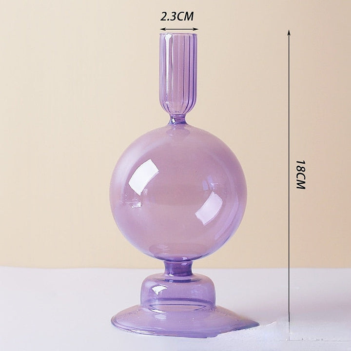 Lilla Lysestage lavet af Glas