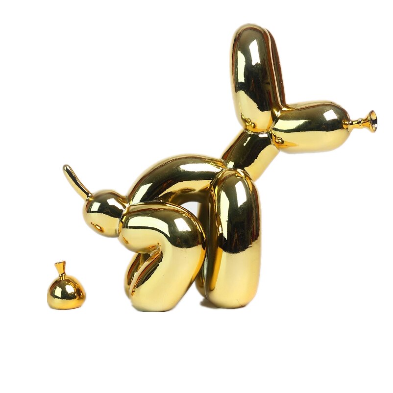 Ballonhund Skulptur, Ballon Kunst Statue, Mini Samlefigur, Hjemmeindretning, Harpiks Figur, Skrivebords Tilbehør, Værelses Dekoration