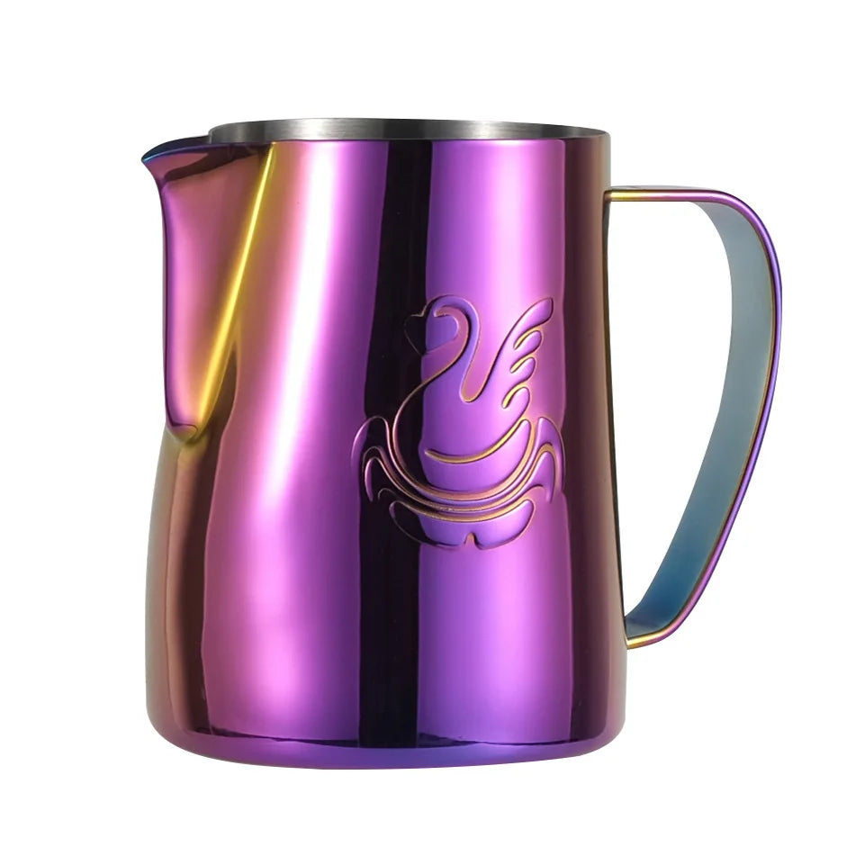 600ml rustfrit stål kaffekande mælkeskummer kop flødeskum maker espresso latte art værktøj elegant svane