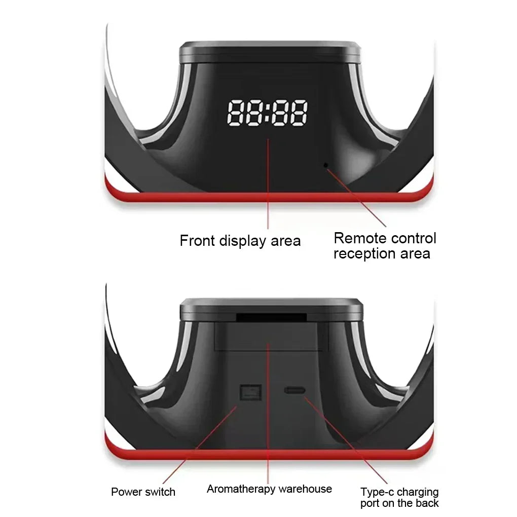 Aromaterapi Diffuser Bluetooth Beroligende Lyde Nattelygte Lampe