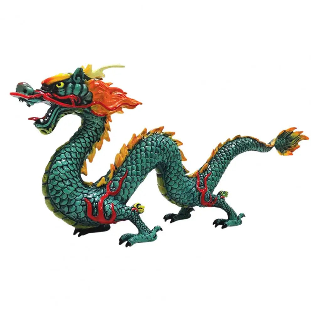 Livlig Kinesisk Drage Feng Shui Skulptur