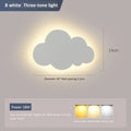 LED Cloud Væglampe | 3-farvet Dæmpbar som Nattelys | Hvid