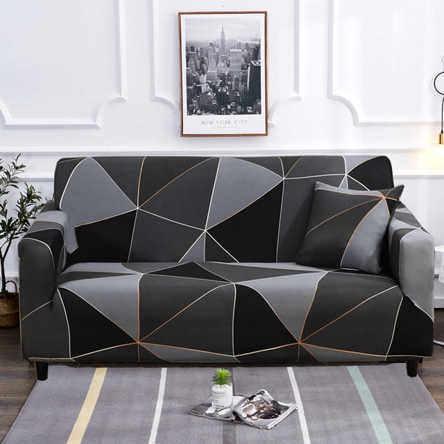 Moderne skridsikker farverig elastisk sofatræk