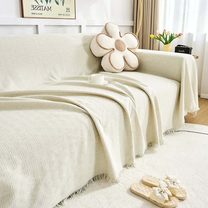 DualComfort Vendbar Sofapude – Stilfuld, Vaskbar Sofa Beskytter til 3–4 Personers Sofaer