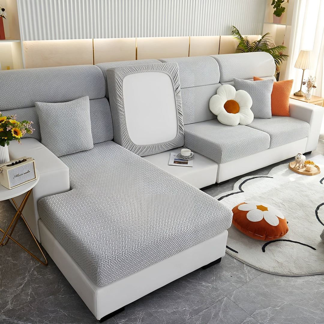 Elastic Sofa Cover – Vandafvisende og Skræddersyet | Beskyttelsesbetræk Fremstillet af Strækstof |