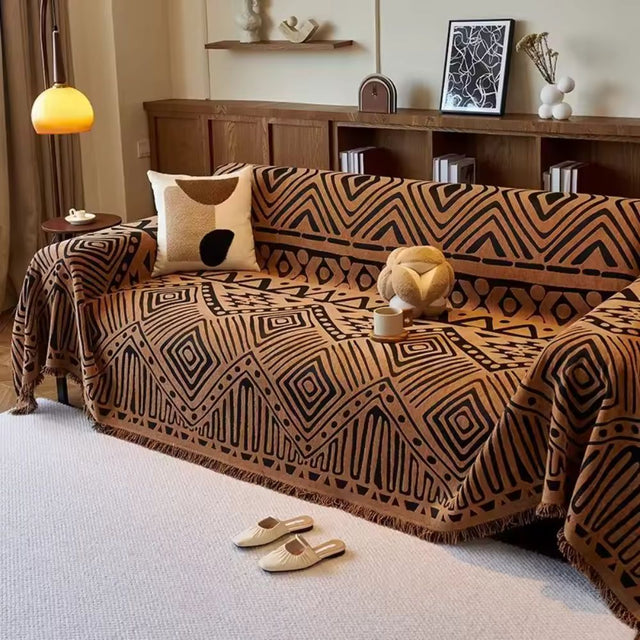 Savanna Geo Chenille Sofa Dække
