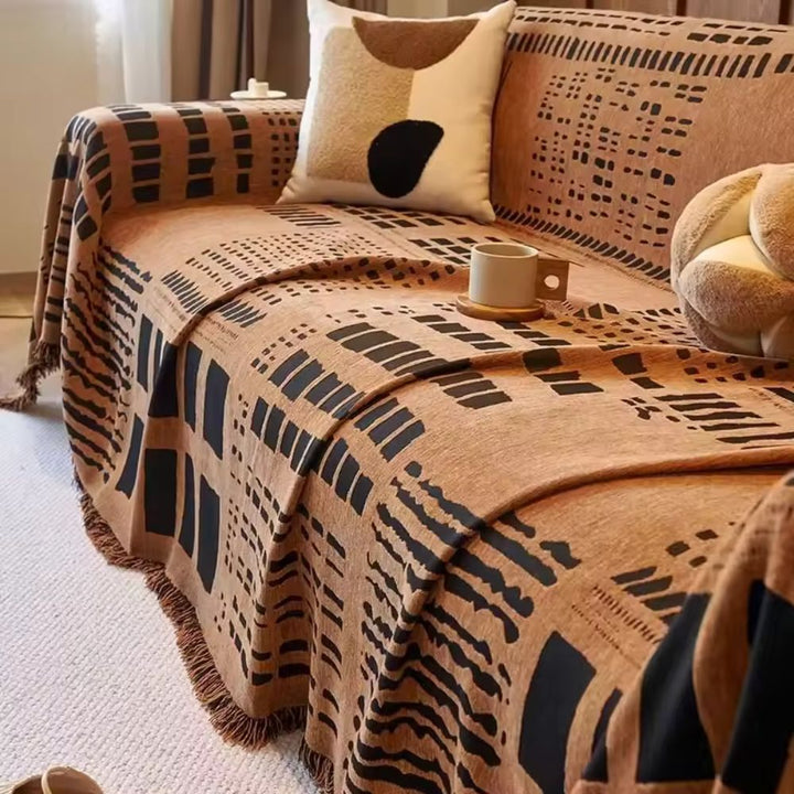 Savanna Geo Chenille Sofa Dække