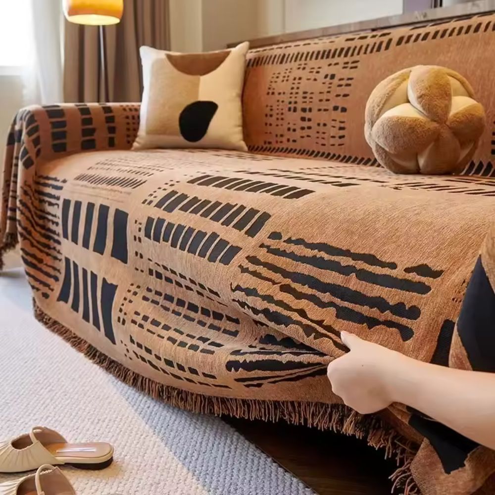 Savanna Geo Chenille Sofa Dække