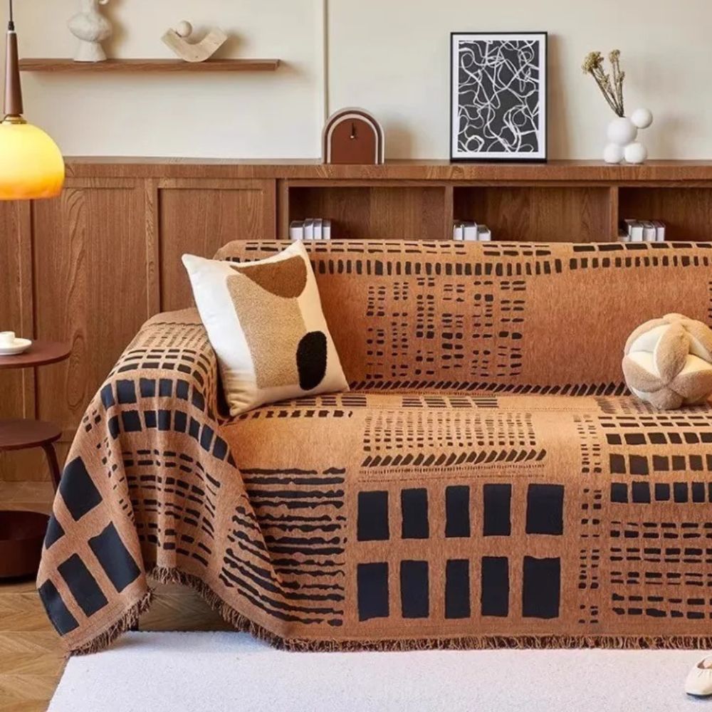 Savanna Geo Chenille Sofa Dække