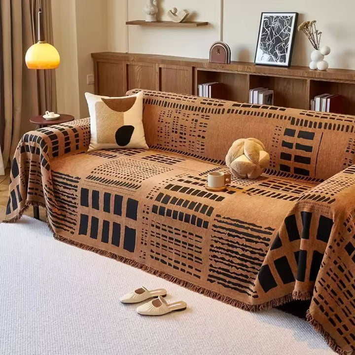 Savanna Geo Chenille Sofa Dække