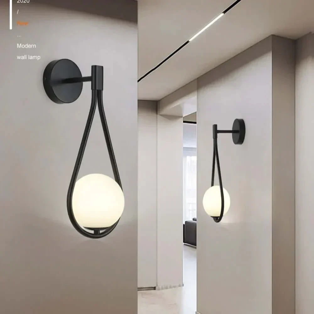 Drop Luxury Glass Balls Væglampe