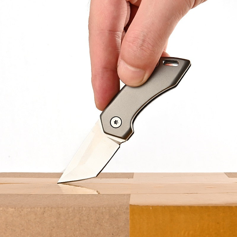Titan-Titanium legering Taske Nøglering Kniv
