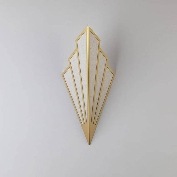 Vifteformet Art Deco Væglampe