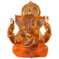 Sjældne farvede semi-gennemsigtige Ganesh-statuer for held i dit hjem