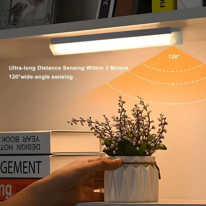 Smart Sensor LED Nattelys - Bevægelsesaktiveret, Dæmpbar &amp; Genopladelig