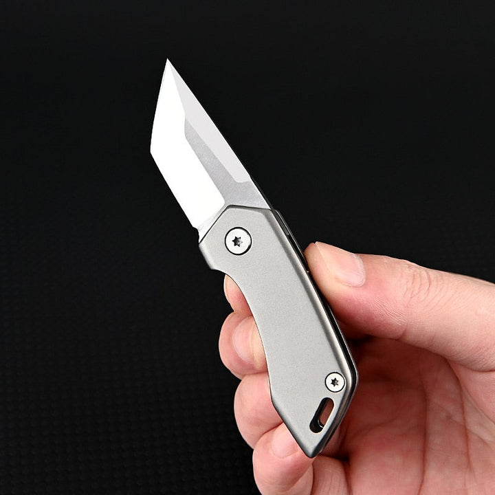 Titan-Titanium legering Taske Nøglering Kniv