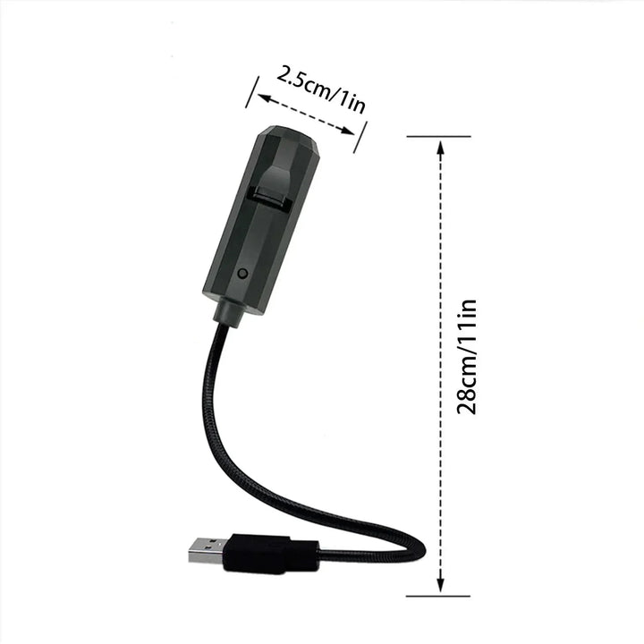 Kranieprojektion Nattelys med USB-strøm