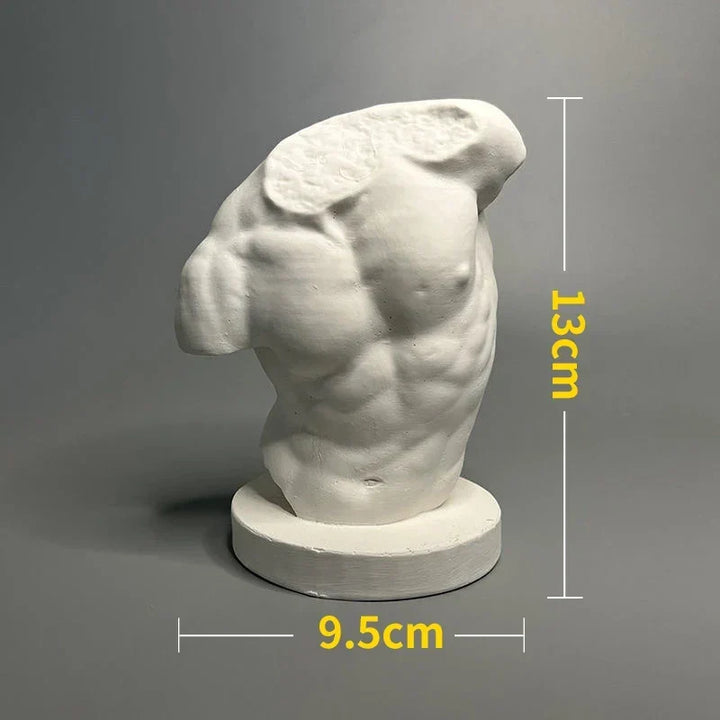 Nordisk INS Stil Karakter Plaster Statue DIY Malet Skitse Fotografi Rekvisitter Bord Dekorationer Hjem Kunst Plaster Dekoration