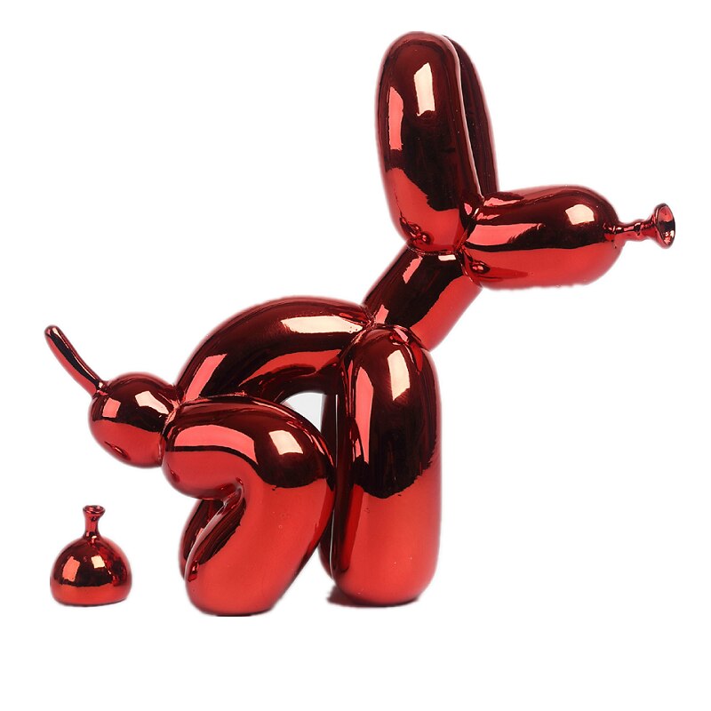 Ballon Hund Skulptur, Ballon Kunst Statue, Mini Samle Figur, Hjem Deko, Harpiks Figur, Skrivebords Tilbehør, Værelses Deko