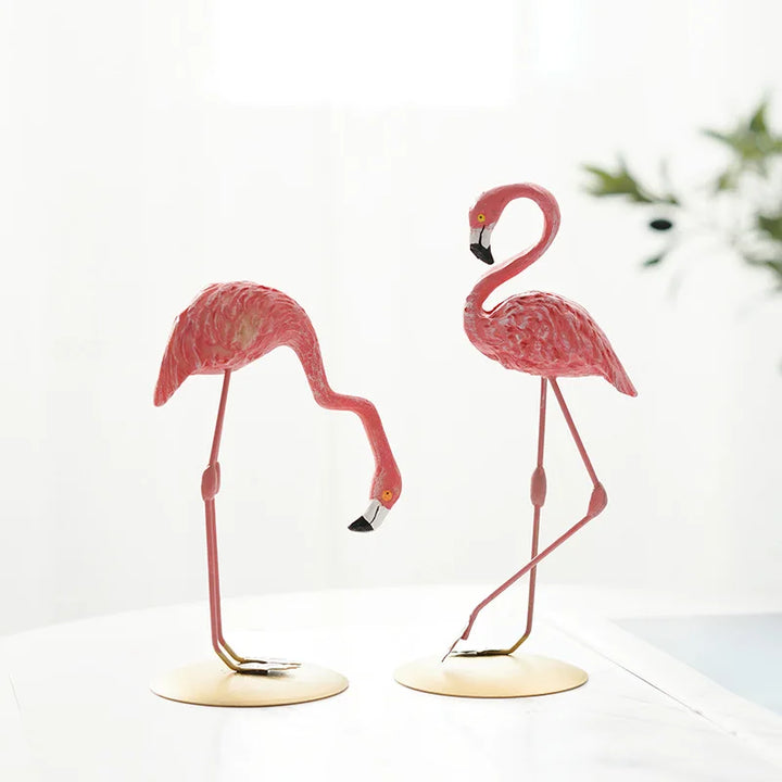 Nordisk Flamingo Figur Figur Statue Skulptur Stue Kontor Bryllup Fest Dekorationer Hjem Dekorations Tilbehør