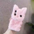 Fluffy Kat Varm Plush Fluffy iPhone Cover
