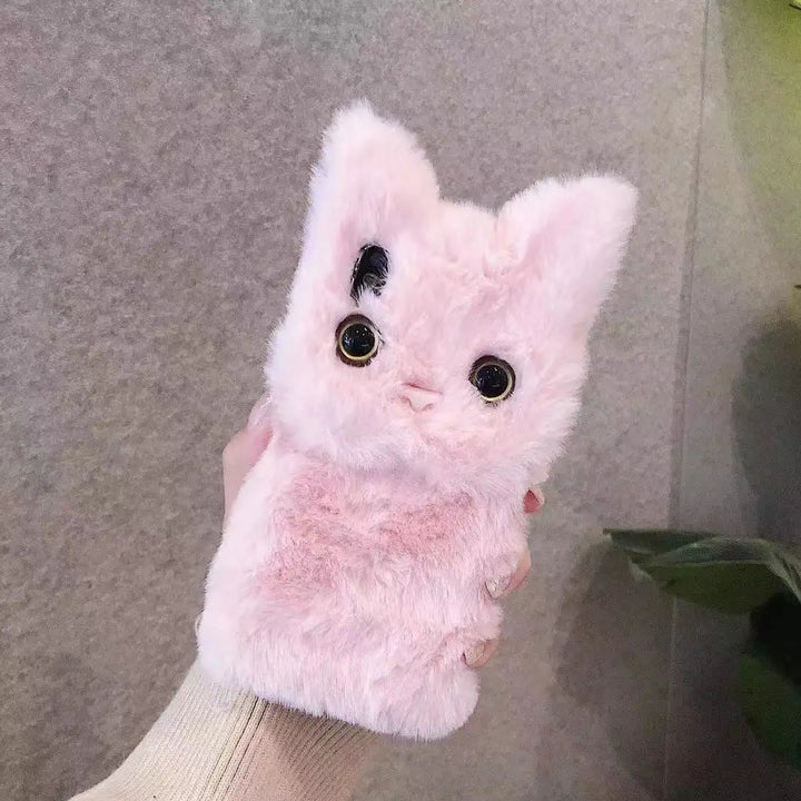Fluffy Kat Varm Plush Fluffy iPhone Cover