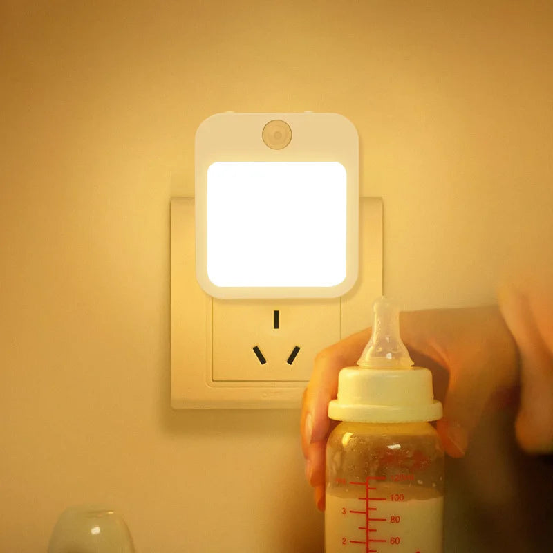 Sensilux Mini LED Natlys | Med Bevægelsessensor | Varm &amp; Kold Hvid | Til Gang, Soveværelse &amp; Badeværelse
