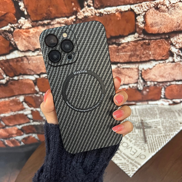 Carbon Fiber Magsafe Magnetisk iPhone Cover