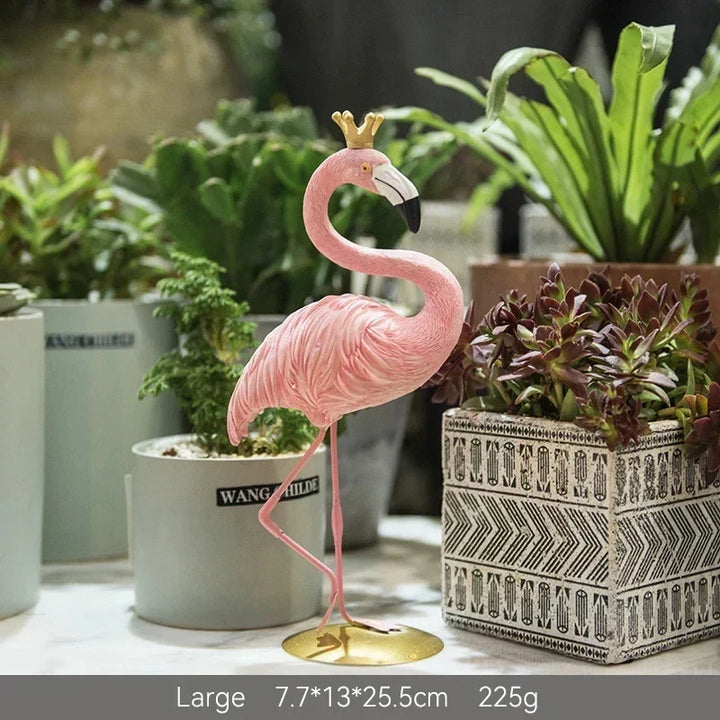 Nordisk Flamingo Figur Figur Statue Skulptur Stue Kontor Bryllup Fest Dekorationer Hjem Dekorations Tilbehør