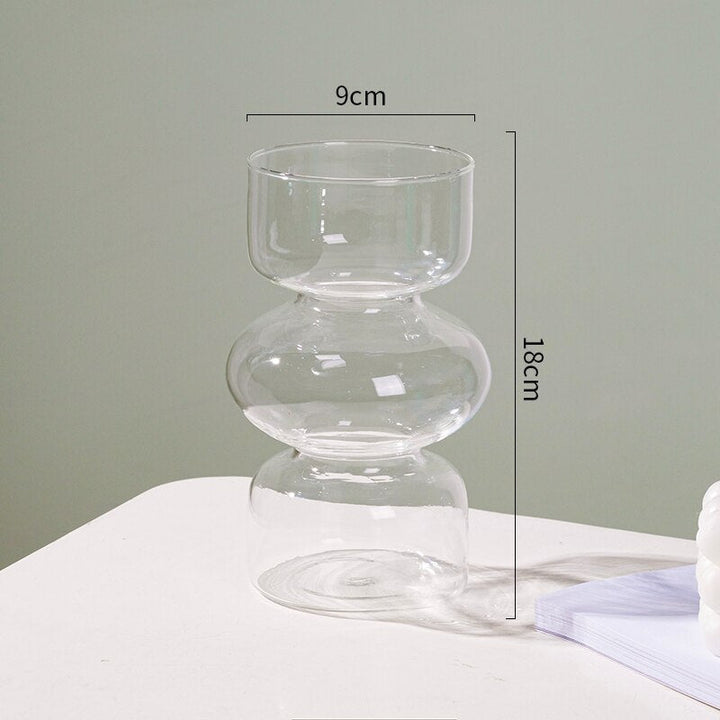 Glas Dyre Vase - Multifarvet
