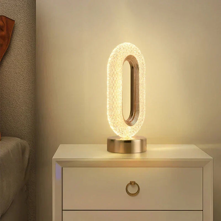 Krystal LED Bordlampe: Dæmpbar, USB Opladning, Berøring &amp; Fjernbetjening