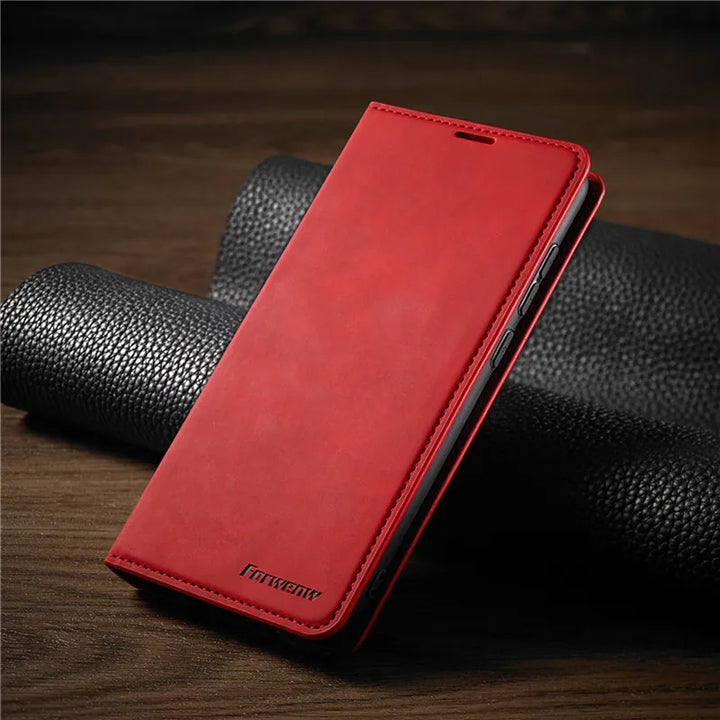 iPhone Cover: Magnetisk Lædertaske til Stilfuld Beskyttelse