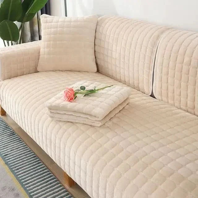 VelvetCozy - Luksuriøst fløjl anti-skrid sofaovertræk for ekstra elegance og komfort