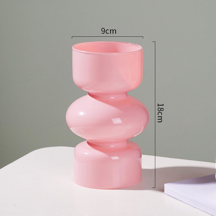 Glas Dyre Vase - Multifarvet