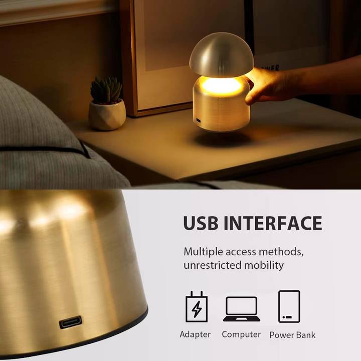 Alsidig LED Touch Natlampe - 3-farvet Dæmpbar Nattelys