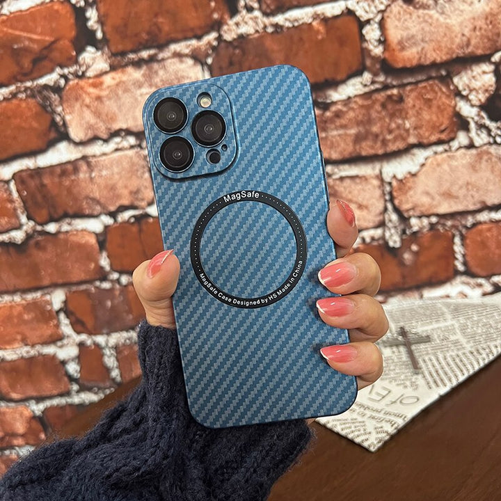 Carbon Fiber Magsafe Magnetisk iPhone Cover